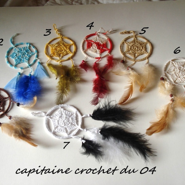 Dreamcatcher, petits attrapes rêves, décoration chambre, attrapes rêves, multicolores, cadeau bébé, décoration pour rétroviseur de voiture