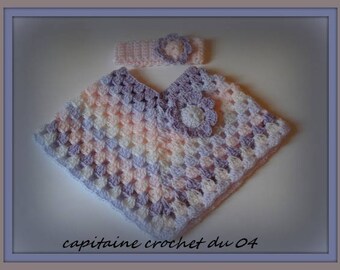 Crochet Poncho Bebe Etsy