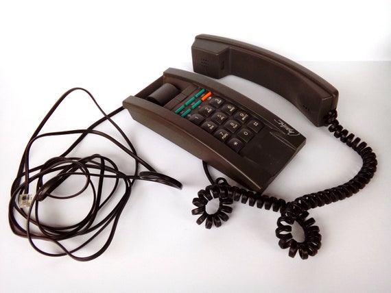 Push On Phone Working Vintage Corded Telephone Push On Phone Working