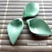 1 flower of Arum 25x14mm Mint green colored metal bead