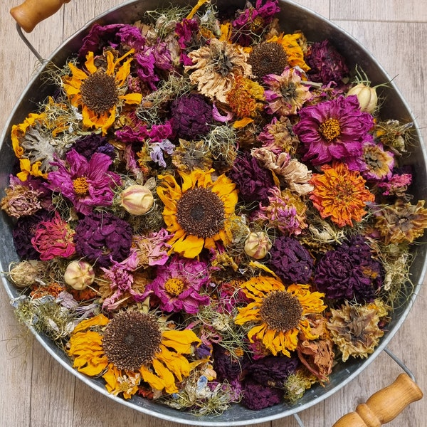 Pot pourri du jardin multicolore Bio sachet de 100g "Fleurs d'Automne"