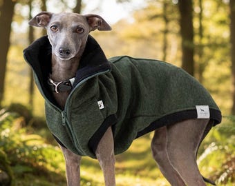 Forest green zipper long vest