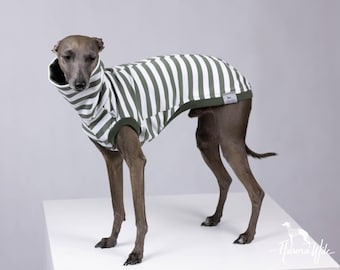 Handmade Cotton Jumper: Khaki Stripes
