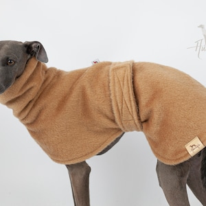 Veste en fourrure beige chaude