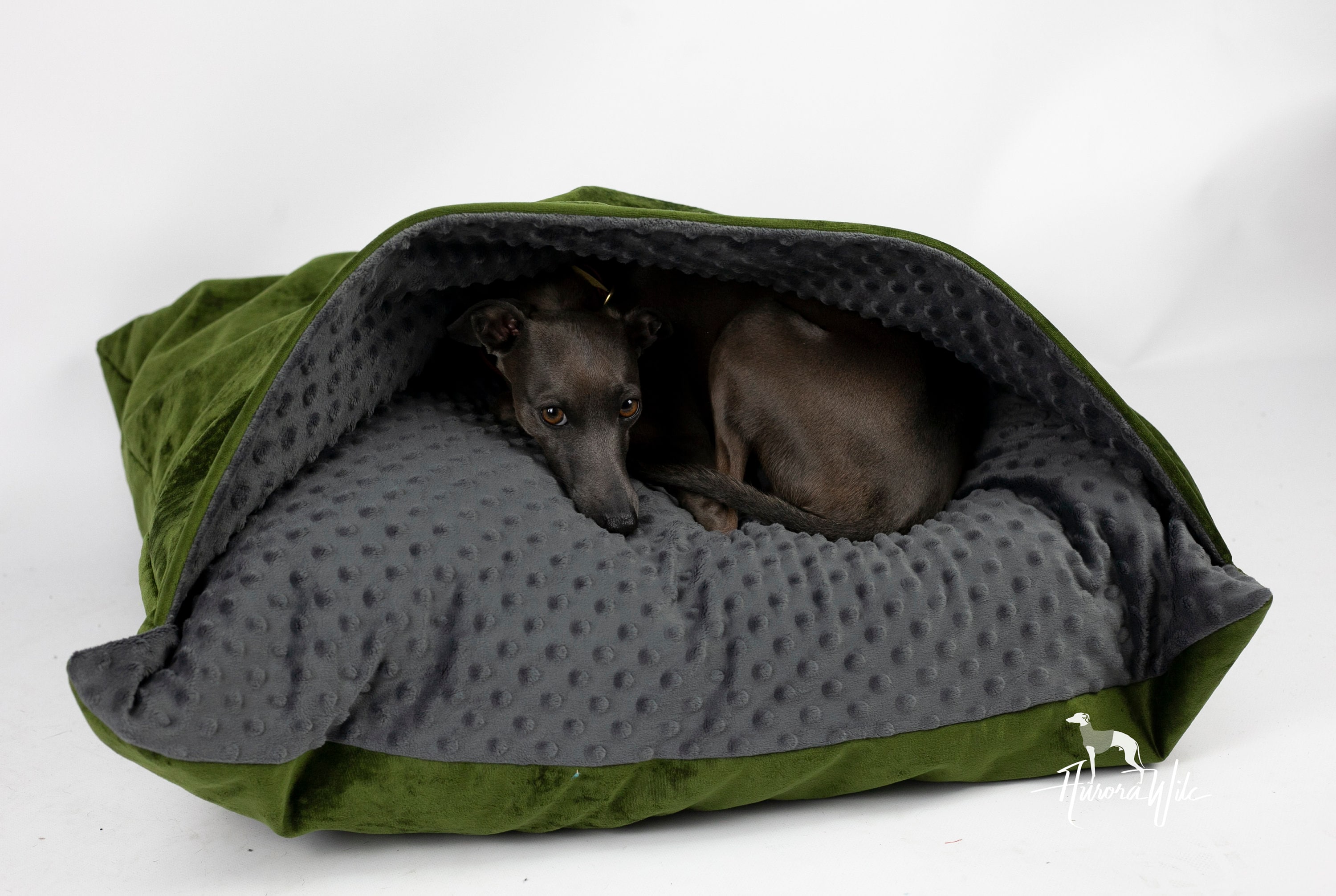 Olive With Smoked Pearl Snuggly Bedding 