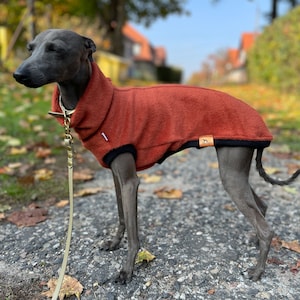 Rust Cotton Dog Vest: Warm Handmade Knitwear