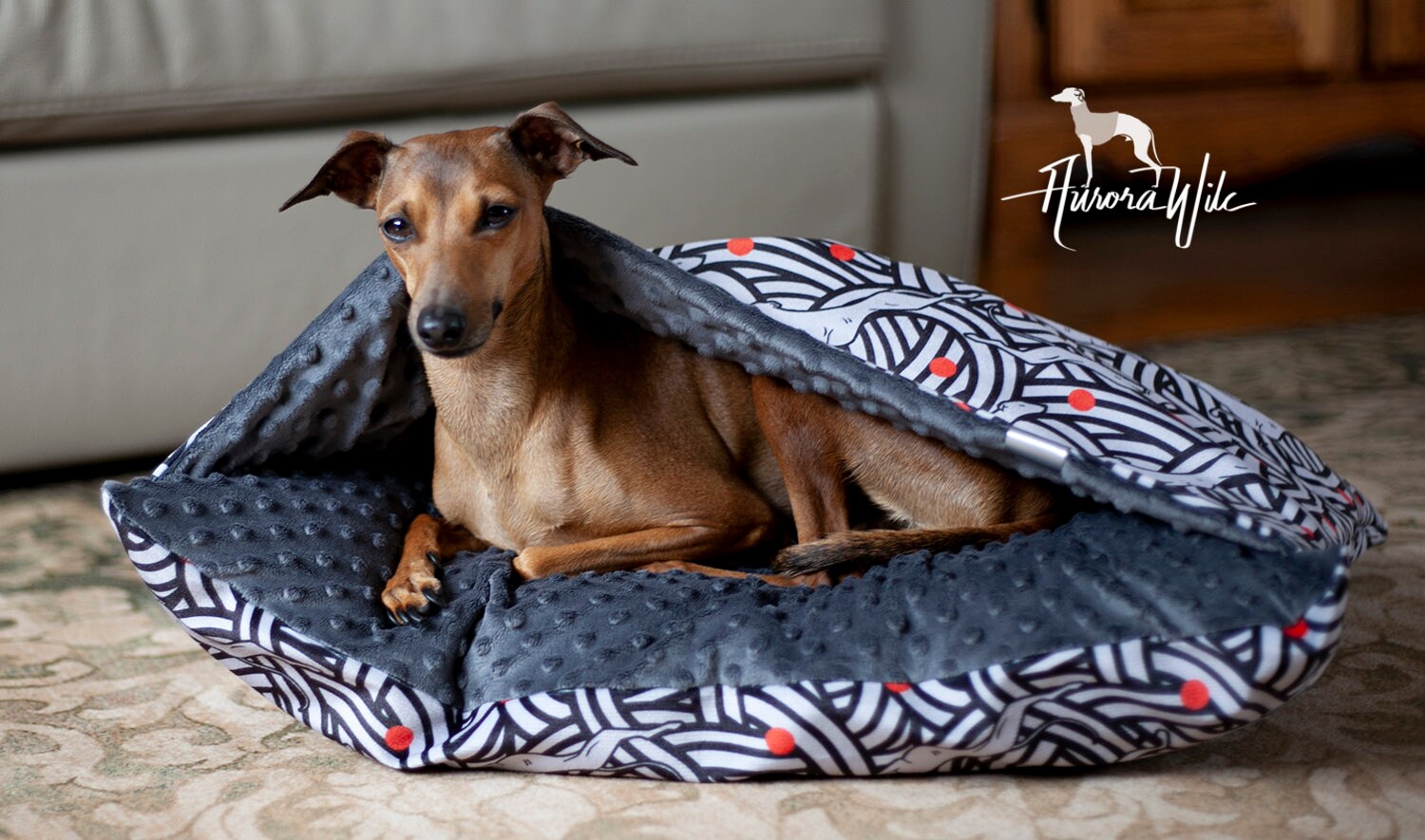 LUXURY Bed With GREYHOUNDS Bed Cave Snuggly Bedding Etsy