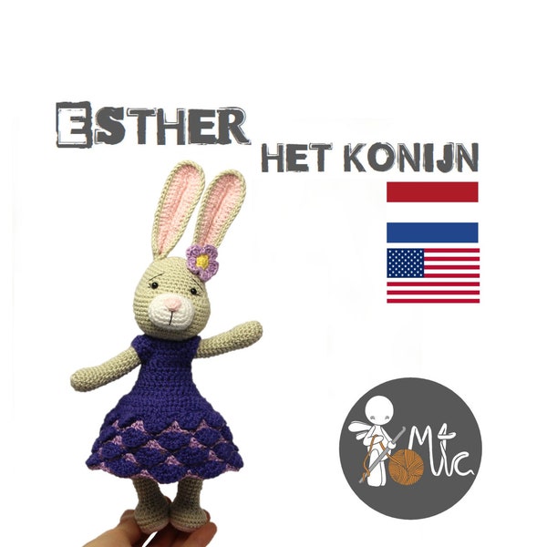 Crochet pattern Esther the rabbit (2019) (NL - ENG)