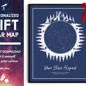 Personalisiertes Sternbild - Einzigartiges Vatertagsgeschenk - Modernes Wanddekor - DIGITALER DOWNLOAD