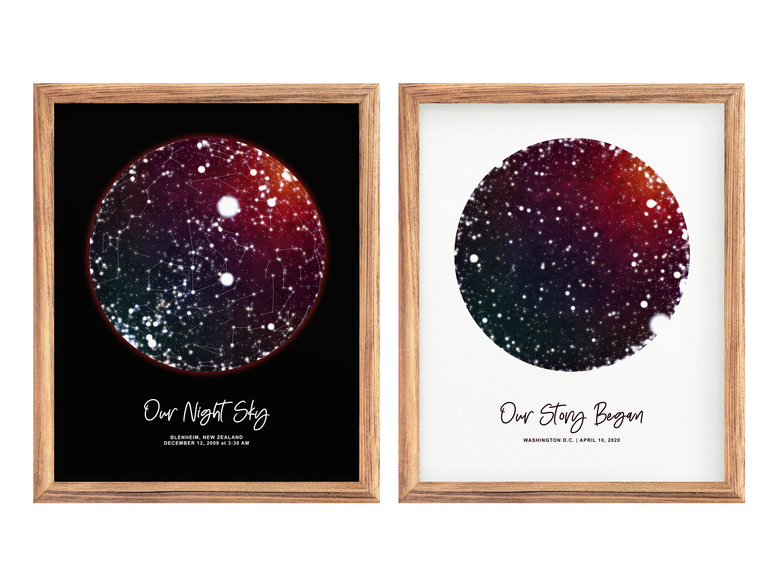 Star Map Print Custom by Date PRINTABLE Star Chart Poster | Etsy