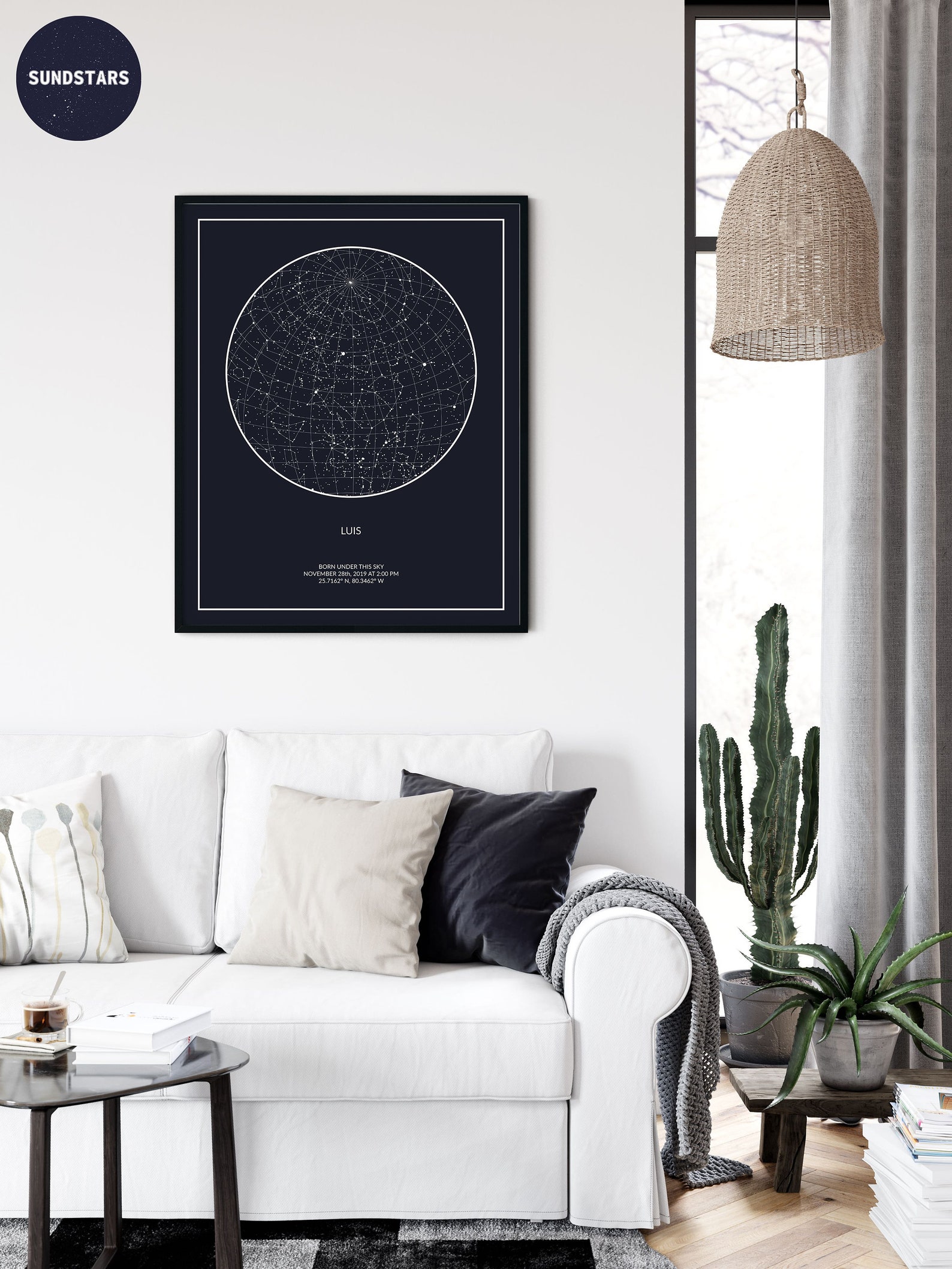 Star Map Custom Print by Date PRINTABLE Star Chart Poster - Etsy