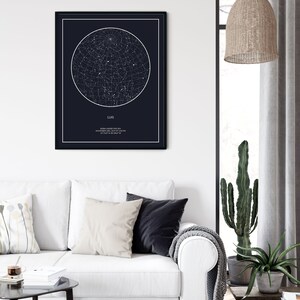 Star Map Custom Print by Date PRINTABLE Star Chart Poster - Etsy