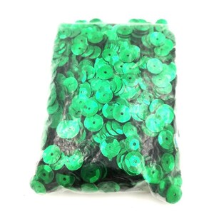 Paillette, sequin à coudre rouge, vert, rose et fuchsia, 7mm, Sachet 25g image 3