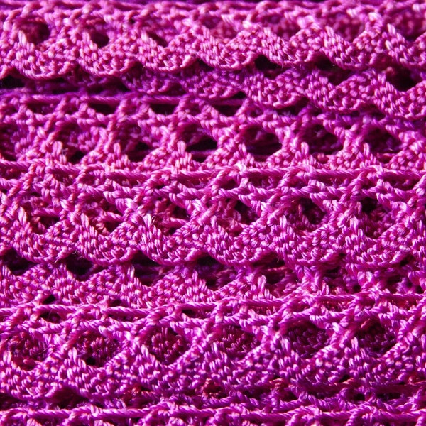 Galon croquet indien en coton de couleur fuchsia, 1 cm x 100 cm, fourniture de couture et mercerie