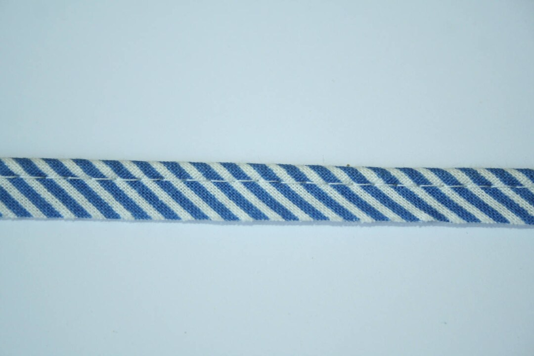 Blue and White Piping, 9 Mm X 100 Cm Etsy