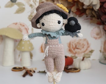 Ferdinand the Scarecrow: amigurumi crochet pattern in French (PDF File)