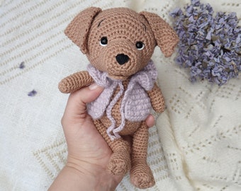 Reel my little puppy: amigurumi crochet pattern in French (PDF File)