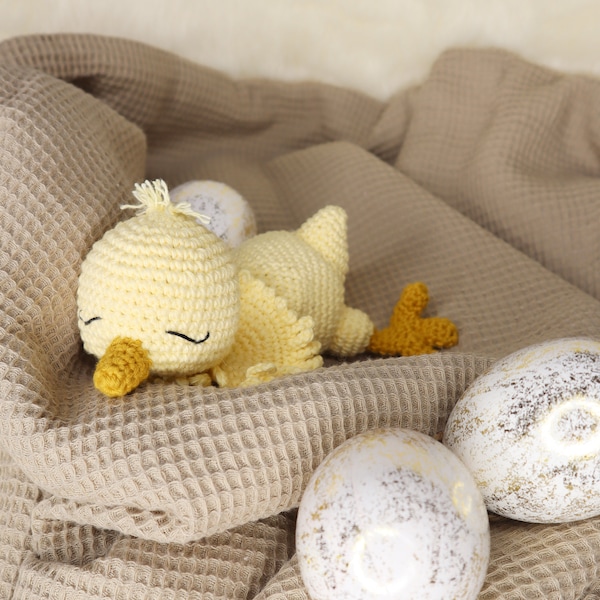 Amigurumi crochet pattern : Piou, le petit poussin - Tutorial digital download (PDF) Français/English/Deutsch