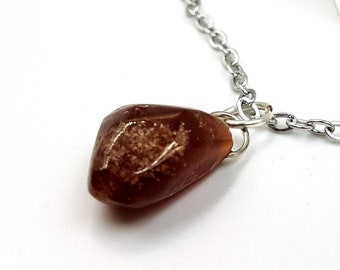 Hessonite Crystal Stone Pendant ( 9 different stones)