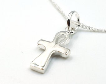 Sterling Silver Mini Ankh Pendant (925)