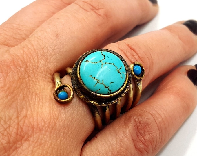Vintage Antique Turquoise Ring