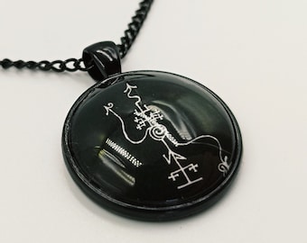 Sigil of Pazuzu Pendant - occult demonic flying demon protective necklace protection amulet shield demonolatry gift spell invocation