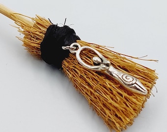 Mini Altar Besom with Moongoddess Charm