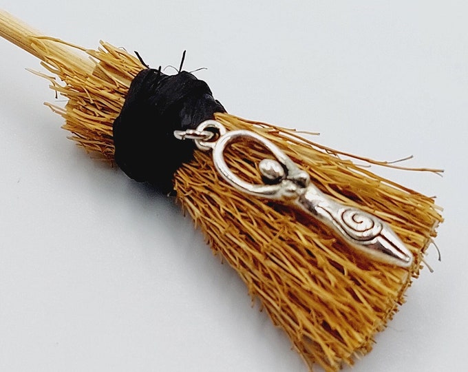 Mini Altar Besom with Moongoddess Charm