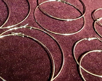 Different Size Hoop Earrings (5 sizes)