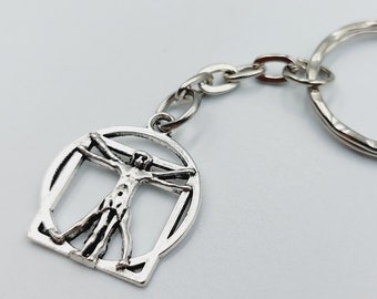 Vitruvian Man Keychain