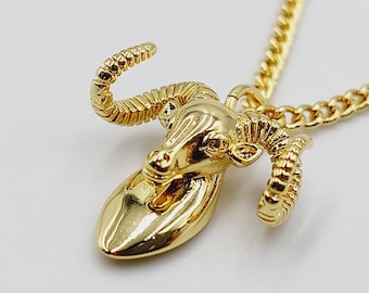 Baphomet Pendant (18K Gold Plated Pendant & Chain)