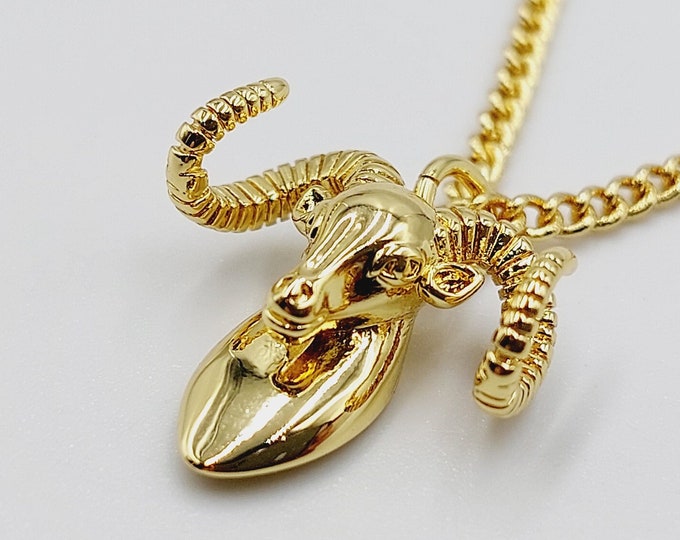 Baphomet Pendant (18K Gold Plated Pendant & Chain)