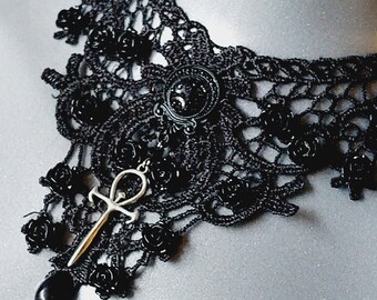 Gothic Spike & Angel Vampire Choker