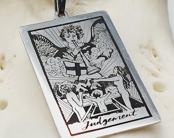 The Judgement Tarot Card Pendant (Stainless Steel)