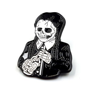 Wednesday Addams Poison Bottle Pin - gothic lapel pin studs satanic pin poisoned adams family pin gift sad goth salem charm munsters