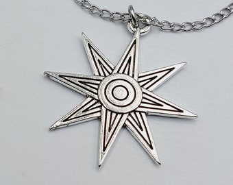 Star of Inanna / Ishtar Pendant (2 Style Options) - sumerian star venus fertility goddess gift occult babylonian akkadian assyrian necklace