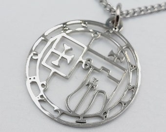 Sigil of Glasya Labolas Stainless Steel Pendant