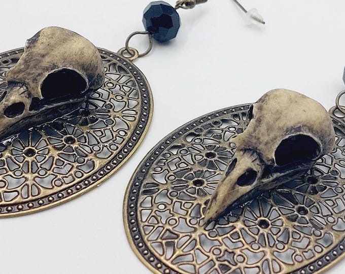 Bird Skull Earrings