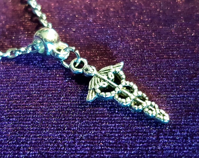 Mini Caduceus Pendant
