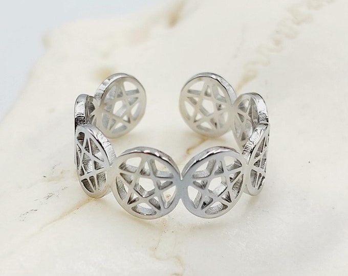 Pentagram Ring (Stainless Steel)