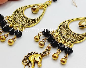 Victorian Unicorn Earrings