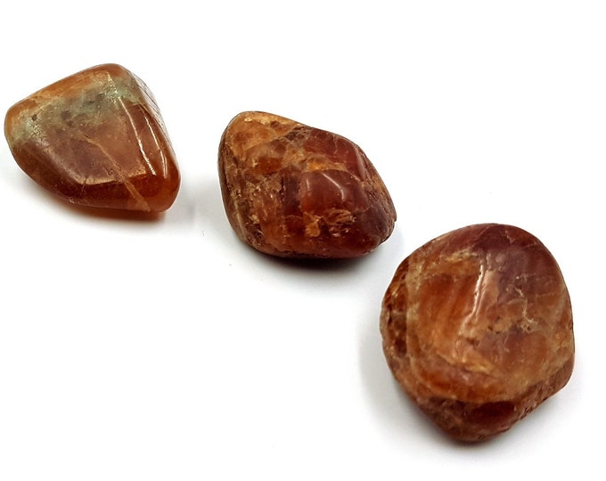 Hessonite Crystal Stones (4 different stones)