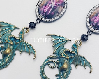 Dragon Earstuds or Plugs (Different Sizes)