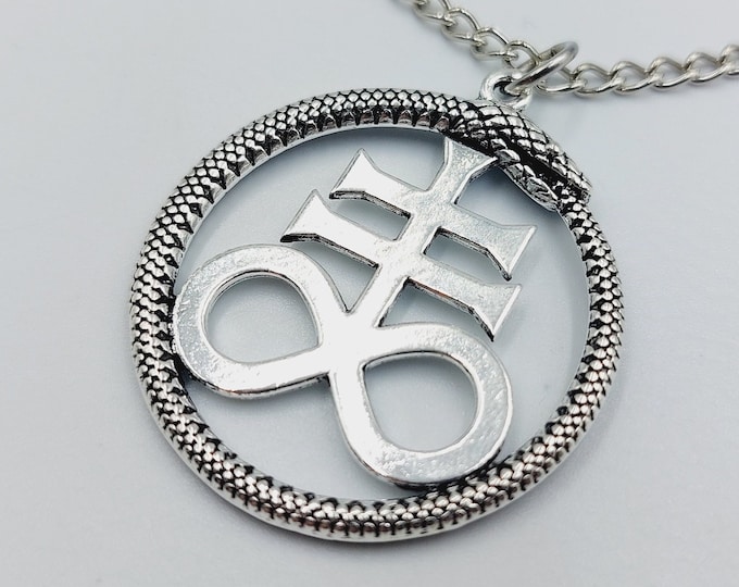 Brimstone | Satanic Cross | Leviathan Ouroboros Pendant (2 Styles)