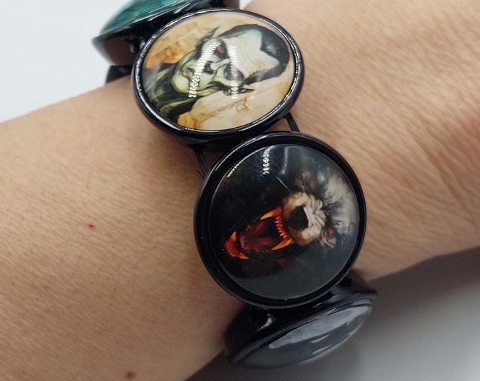 Gothic Vampire Cabochon Bracelet