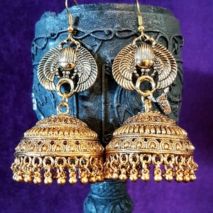 Egyptian Cleopatra Earrings - egyptian scarab pharao jewellery