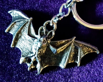 Gothic Bat Keychain