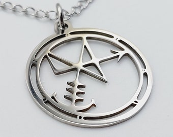 Sigil of Abaddon Pendant (Stainless Steel)