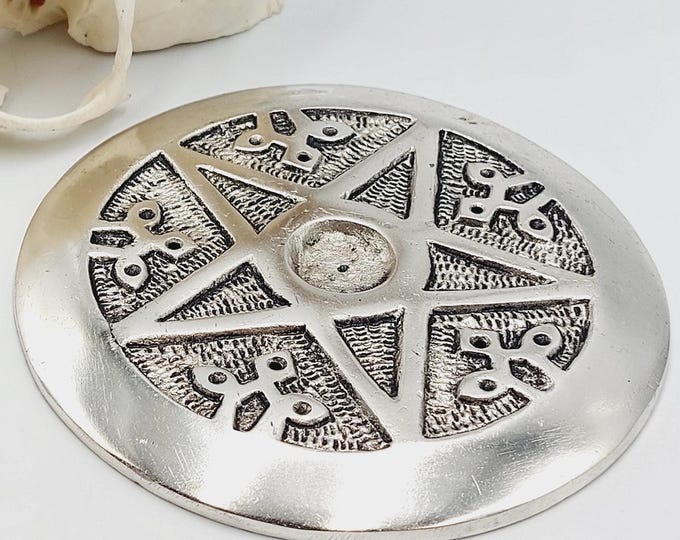 Pentagram Incense Holder / Burner (Cone & 5 Sticks)