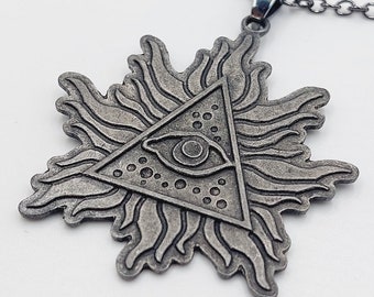 All Seeing Eye Pendant (Radiant Pyramid Version)